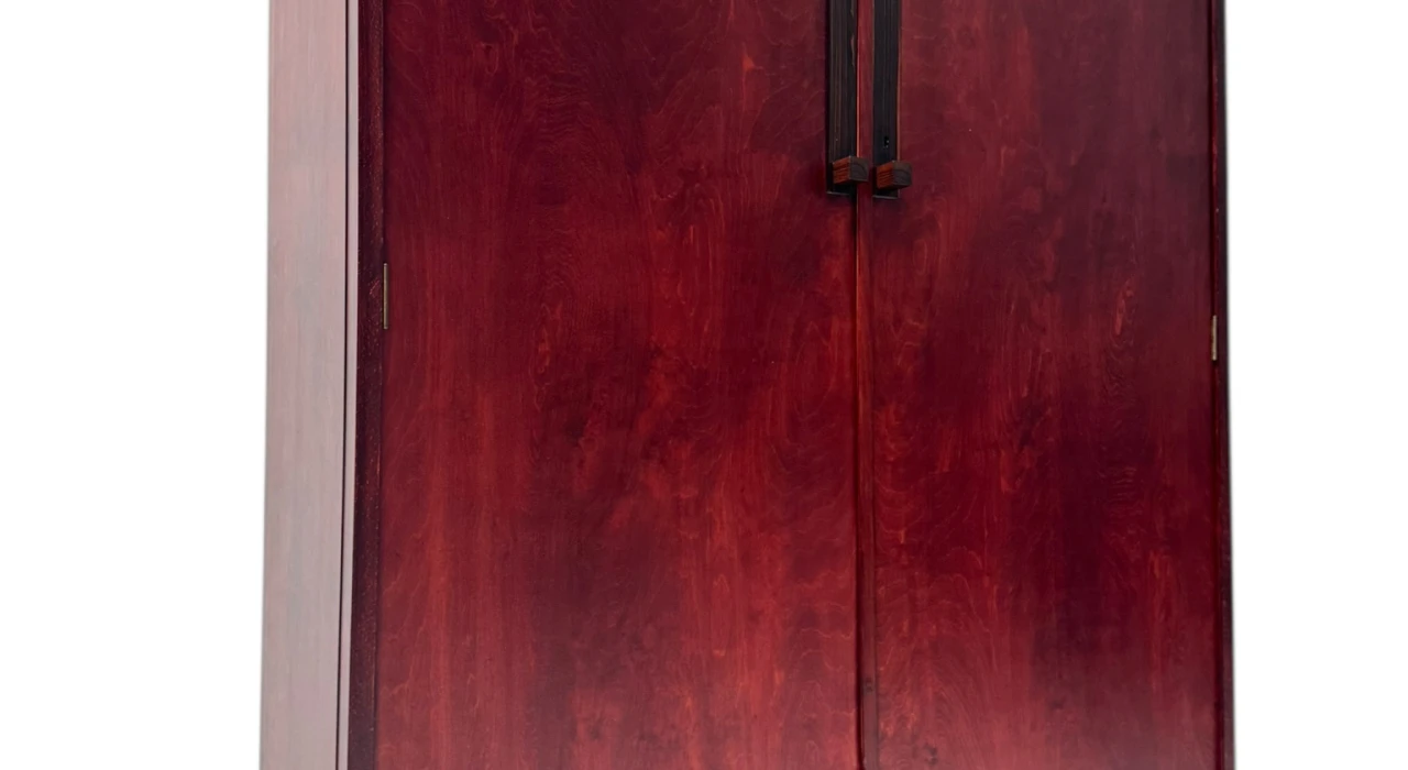 Art Deco Modernist Armoire by A.H. Jansen for L.O.V. Oosterbeek, 1920s